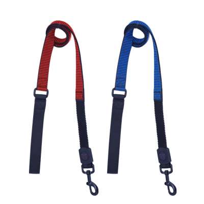 Free sample pet comfortable durable nylon solid color reflective dog leash thick dog lift harness